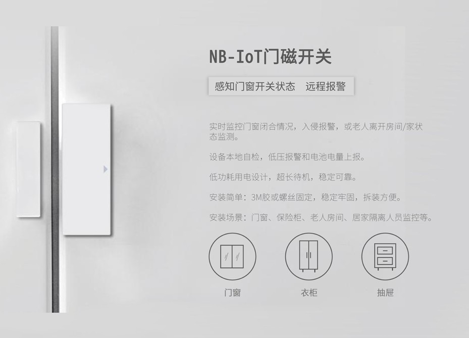 小小門磁，大大用處，NB-IoT門磁報警器十大場景應用